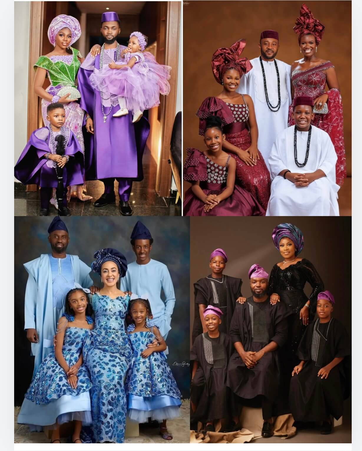 family-in-Nigerian-traditional-outfit