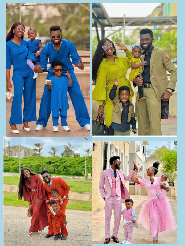 family-wearing monochrome-outfits