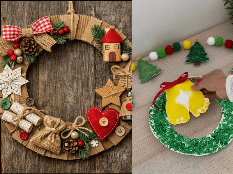 paper-plate-Christmas-wreath